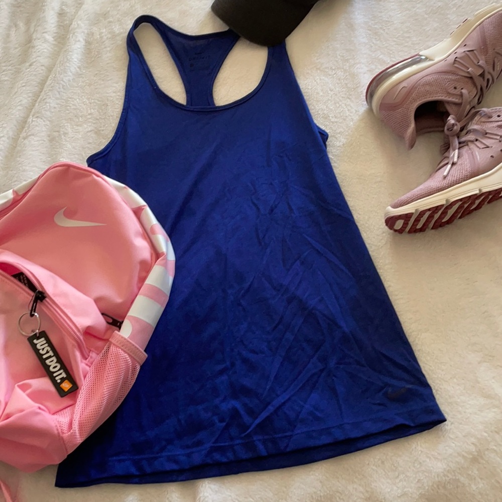 Nike Pro Dri Fit blue racerback tank top XS